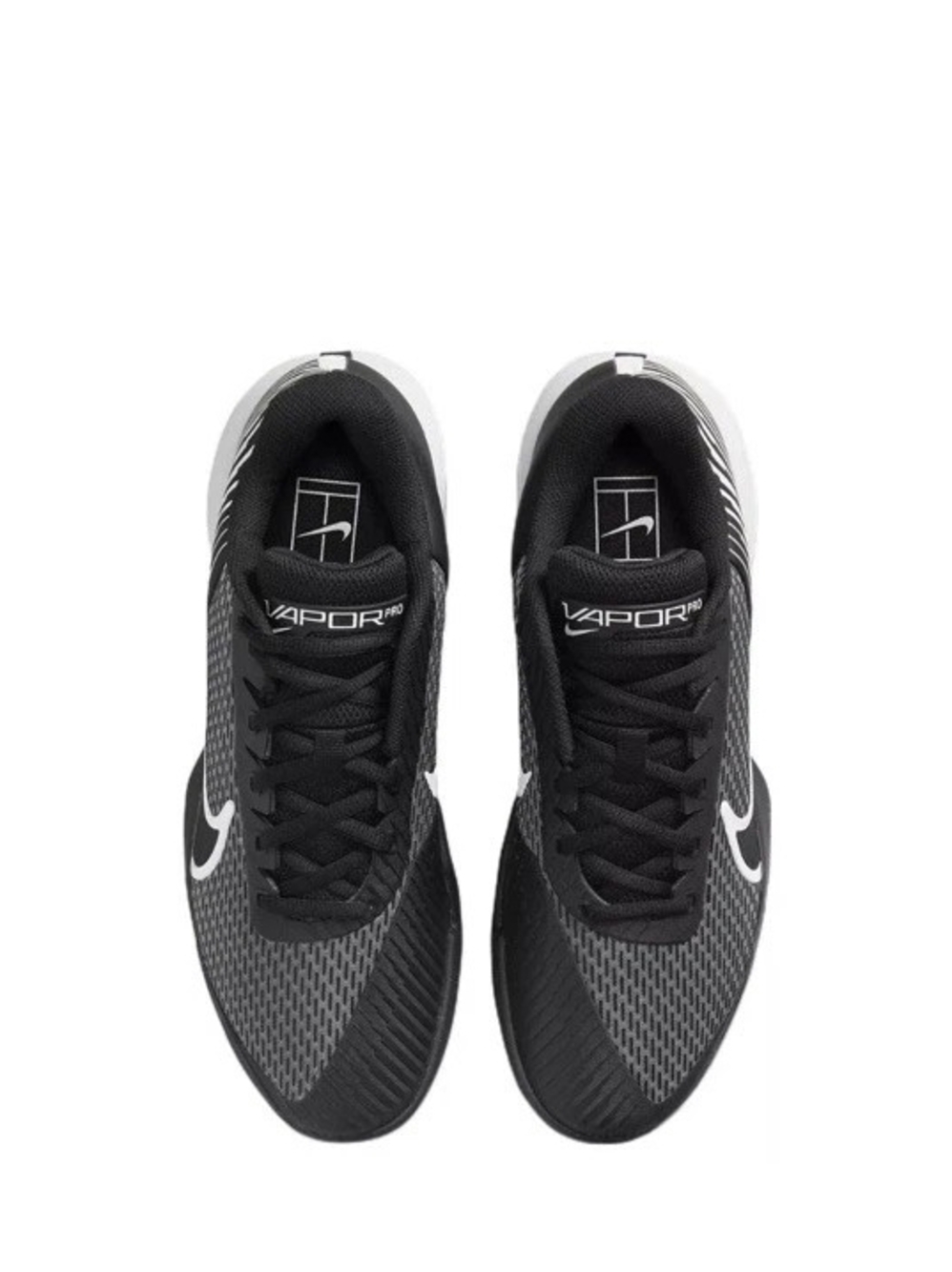Nike Black & White Vapor Pro Tennis Shoes